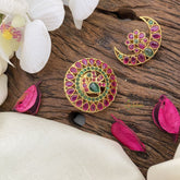 Vriksham Red Green Kemp Stone Peacock Chandran & Suryan Billai-G17176